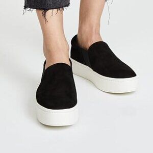Vince Womens Warren Slip-ons Sneaker Slip On Platform Sneaker